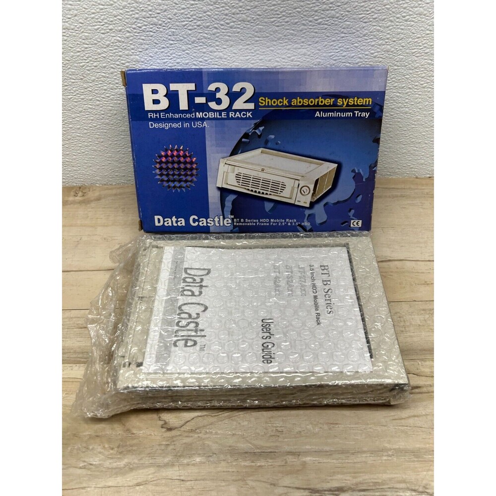Data Cstle BT-32 RH Enhanced HDD Mobile Rack Shock Absorber Aluminum Tray W Keys - Picture 2 of 16